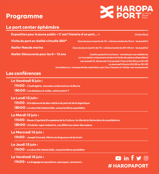 Découvrez le Programme d'Haropa Port pendant l'Armada